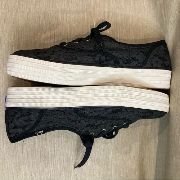 KEDS  Sz 10 Triple Cvo Festival Dream Foam Insoles Lace Up Lace Sneakers NWOT - Picture 6 of 12